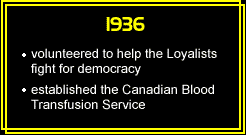 1928-1936: formed a plan for socialized medicine and presented it to the Canadian government